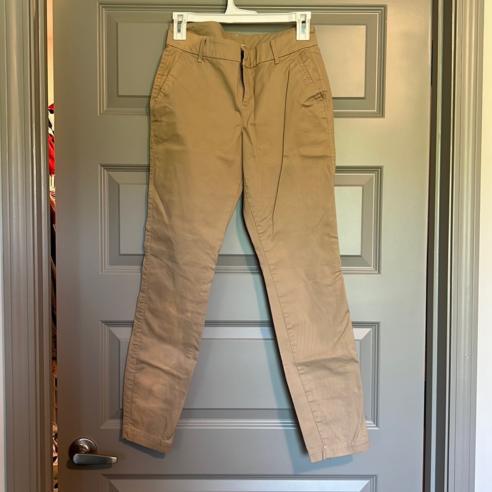 Old Navy skinny khaki pants.